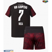 Otroški Nogometni dresi RB Leipzig Antonio Nusa #7 Tretji 2025-26 Kratek Rokav (+ Kratke hlače)